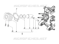 Cylinder-piston-wrist pin unit