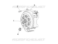 Flywheel magneto cover - Oil filter