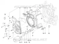 Flywheel magneto cover - Oil filter