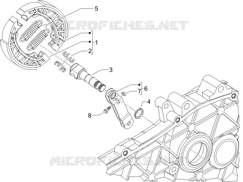 Rear brake - Brake jaw