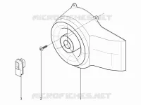 Flywheel magneto cover - Oil filter