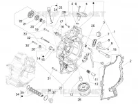 Flywheel magneto cover - Oil filter