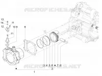 Cylinder-piston-wrist pin unit
