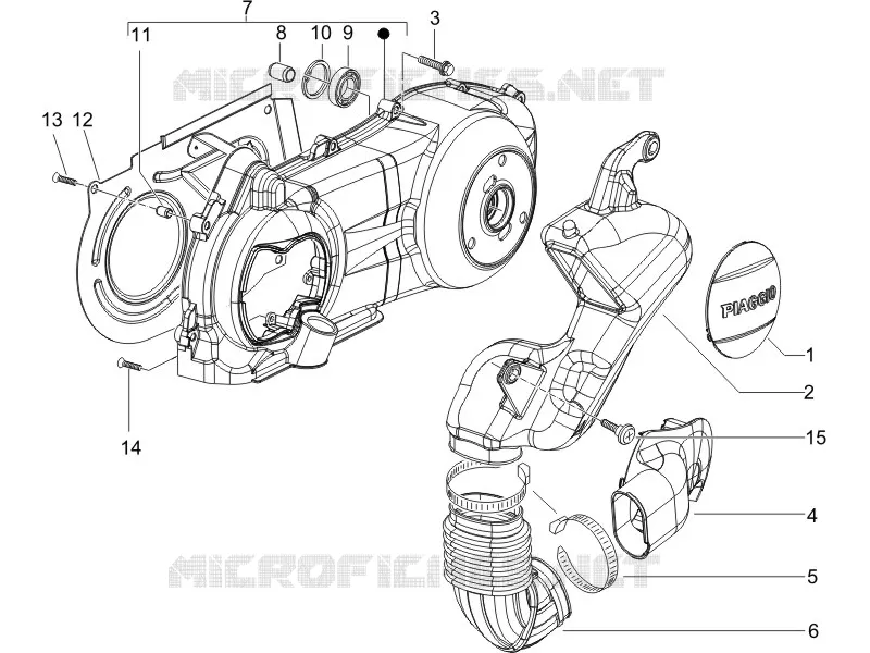 Crankcase cover - Crankcase cooling