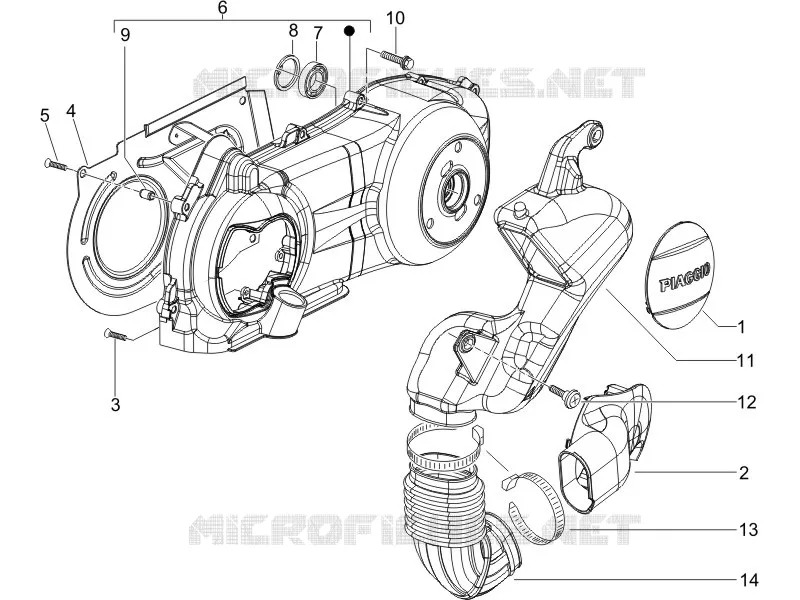 Crankcase cover - Crankcase cooling
