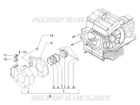 Cylinder-piston-wrist pin unit