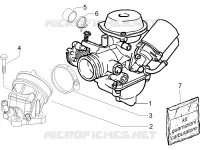 Carburettor, assembly - Union pipe