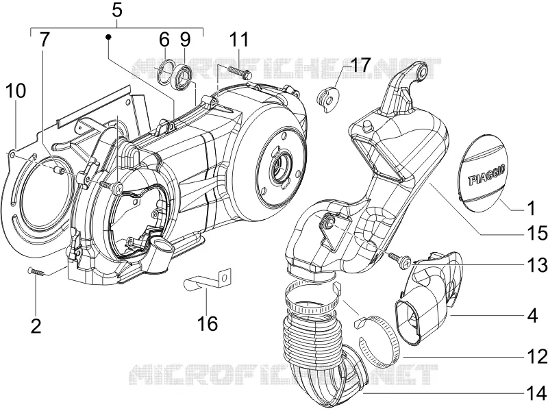 Crankcase cover - Crankcase cooling