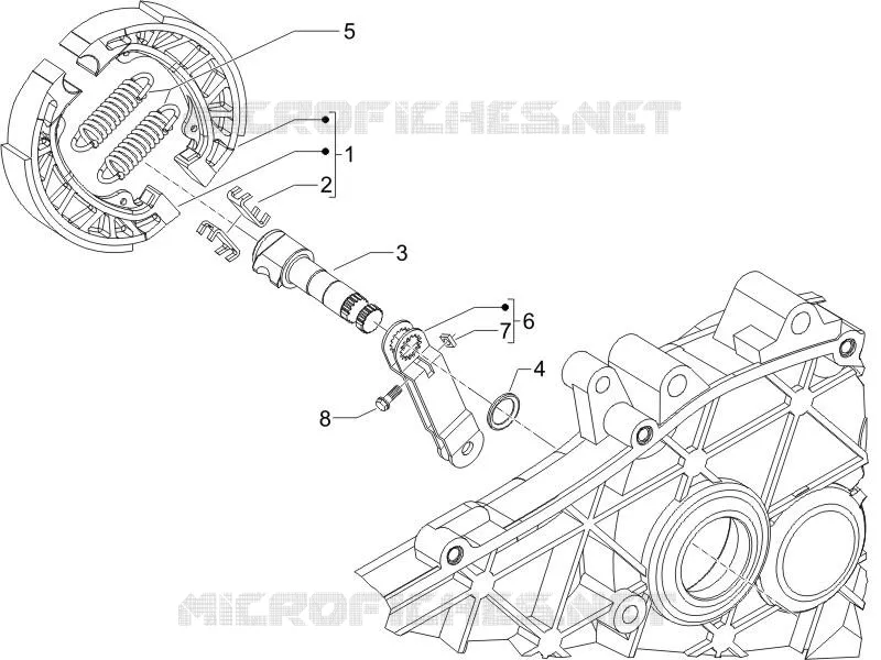 Rear brake - Brake jaw
