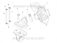 Carburettor, assembly - Union pipe