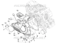 Flywheel magneto cover - Oil filter