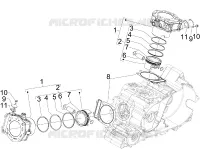 Cylinder-piston-wrist pin unit