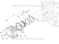 Cylinder-piston-wrist pin unit