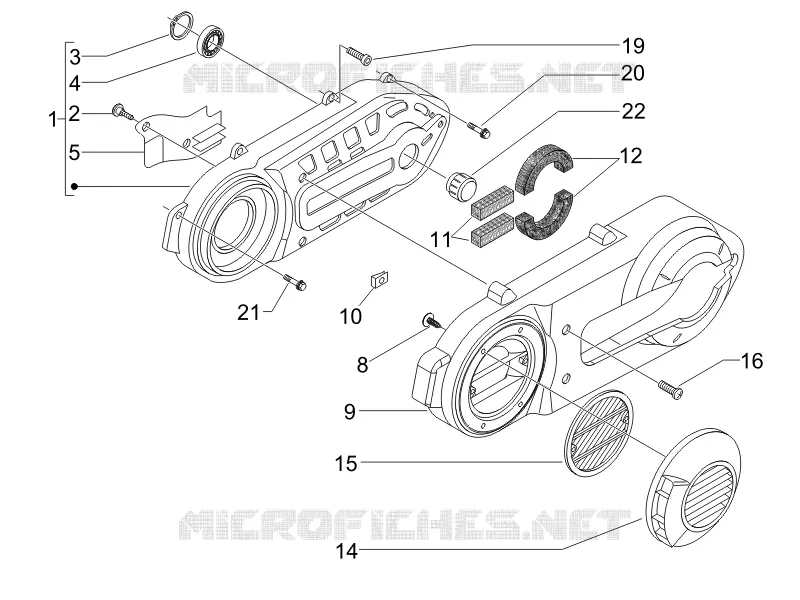 Crankcase cover - Crankcase cooling