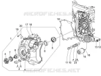 Flywheel magneto cover - Oil filter