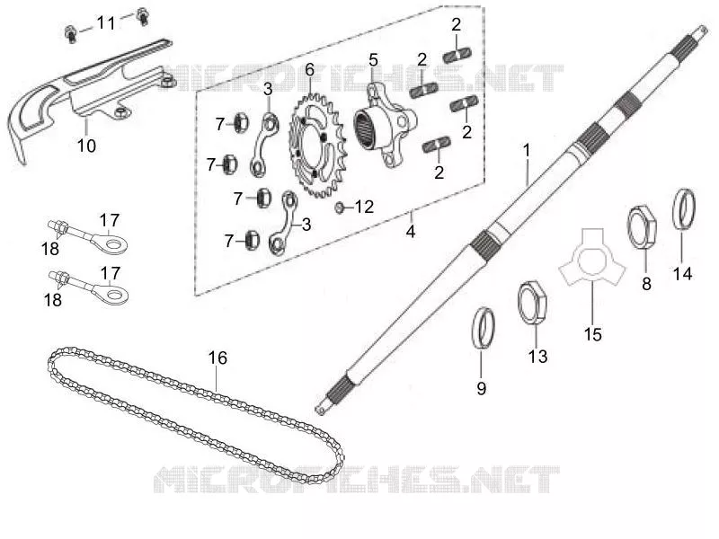 Rear transmission