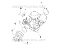 Carburettor, assembly - Union pipe