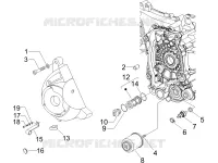 Flywheel magneto cover - Oil filter