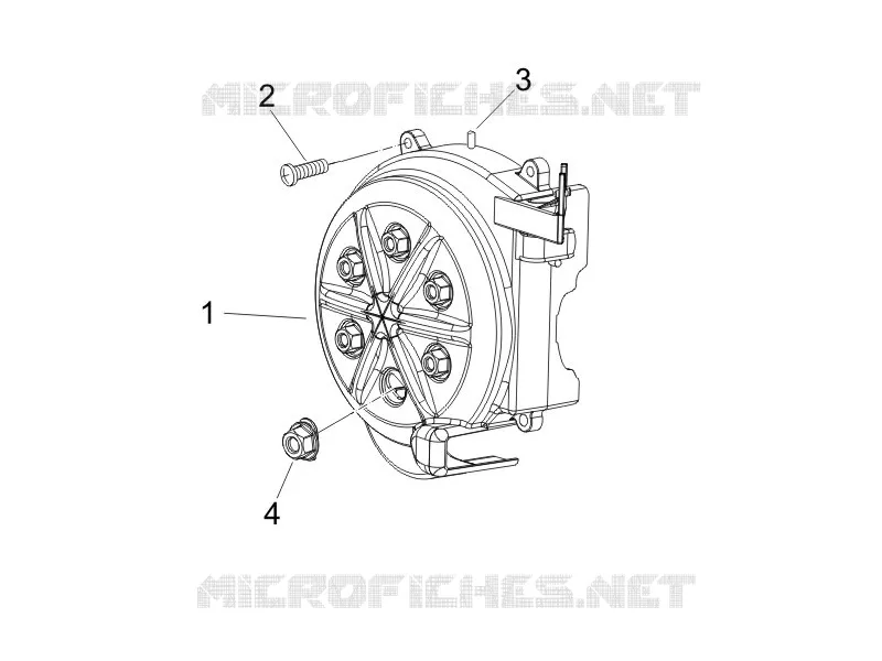 Flywheel magneto cover - Oil filter