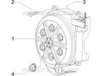 Flywheel magneto cover - Oil filter