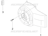 Flywheel magneto cover - Oil filter