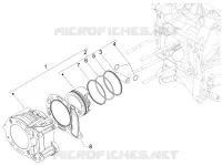 Cylinder-piston-wrist pin unit