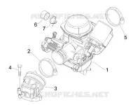 Carburettor, assembly - Union pipe