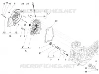 Flywheel magneto cover - Oil filter