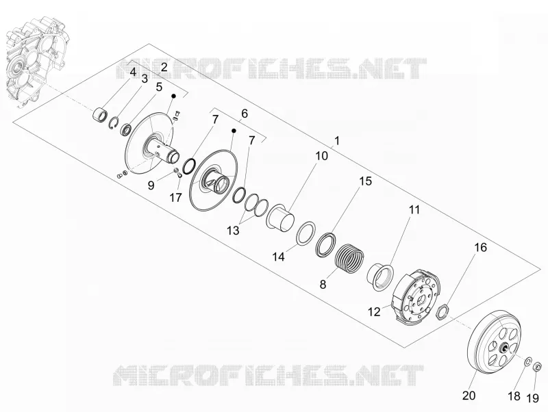 Driven pulley