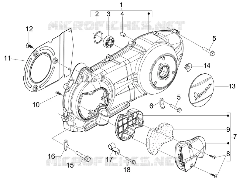 Crankcase cover - Crankcase cooling