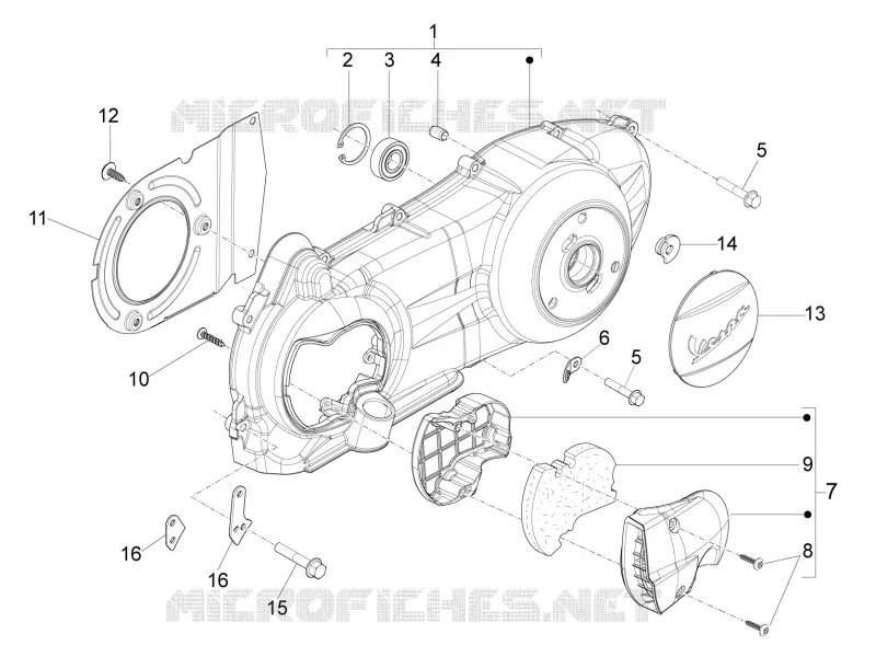 Crankcase cover - Crankcase cooling