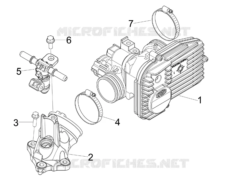 Throttle body - Injector - Union pipe