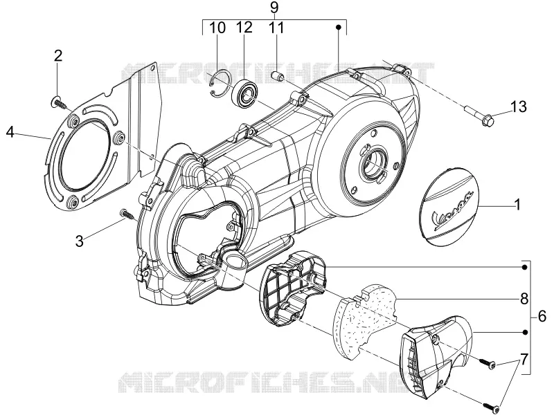 Crankcase cover - Crankcase cooling
