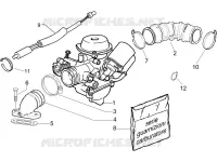 Carburettor, assembly - Union pipe