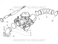 Carburettor, assembly - Union pipe