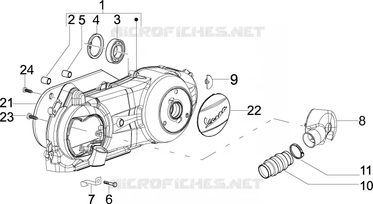 Crankcase cover - Crankcase cooling