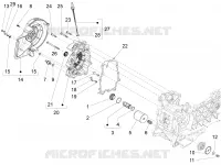 Flywheel magneto cover - Oil filter