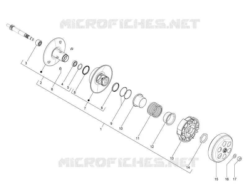 Driven pulley