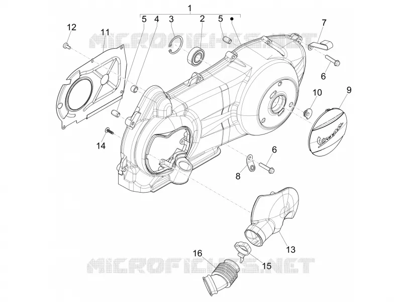 Crankcase cover - Crankcase cooling
