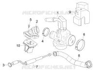 Carburettor, assembly - Union pipe
