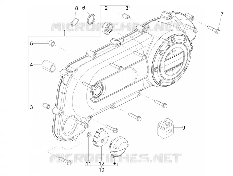 Crankcase cover - Crankcase cooling