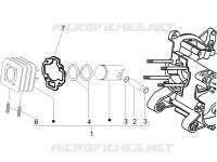 Cylinder-piston-wrist pin unit