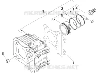 Cylinder-piston-wrist pin unit