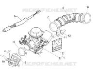 Carburettor, assembly - Union pipe