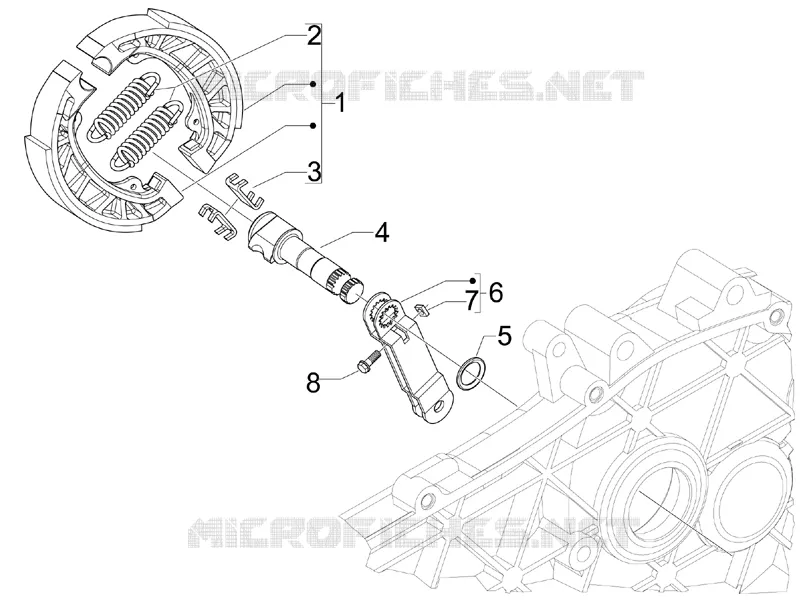Rear brake - Brake jaw