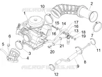 Carburettor, assembly - Union pipe