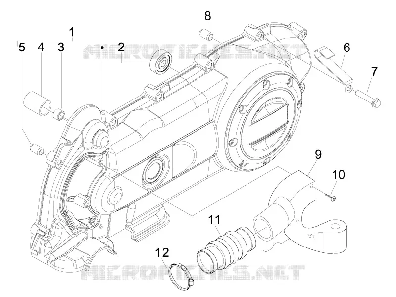 Crankcase cover - Crankcase cooling