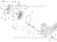 Flywheel magneto cover - Oil filter