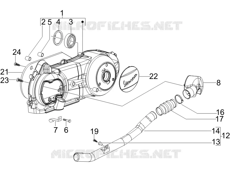 Crankcase cover - Crankcase cooling