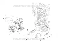 Flywheel magneto cover - Oil filter